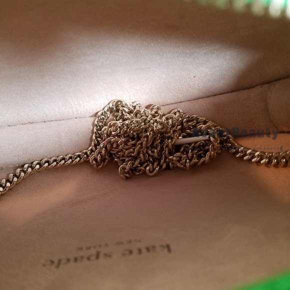 NWT Kate Spade Shelly Crab Novelty Crossbody Green White Polka Dots Purse - Picture 5 of 5